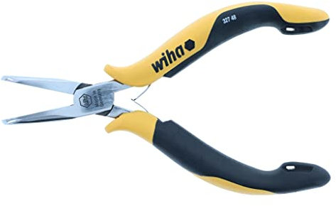 Wiha 32748 ESD Safe 90-Degree Bent Needle Nose Pliers