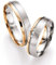 585/- Weißgold Rotgold Trauringe 66-713