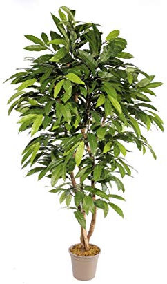 kunstpflanzen-discount.com Kastanienbaum 200cm als Deko Baum mit 30 Zweigen und 690 Blätter - Kastanien Baum künstliche Bäume