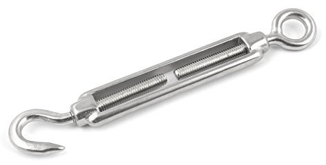 10 Stk. SPANNSCHLOSS Haken - Öse M8 VA4 edelstahl Spannschraube Spannschlösser