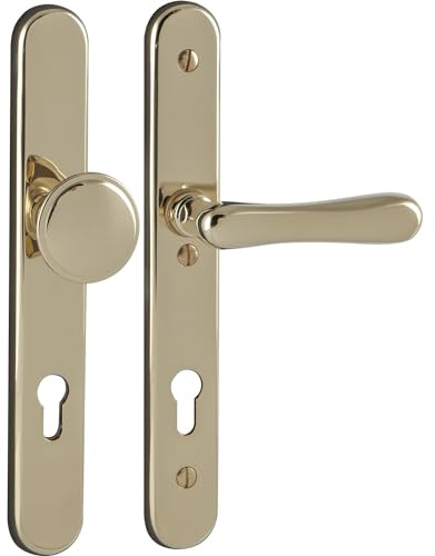MARCHESI 1023.17A.079.S Sicherheits-Wechselgarnitur ELEGANT/22 auf Schild PZ88, Messing poliert PVD,