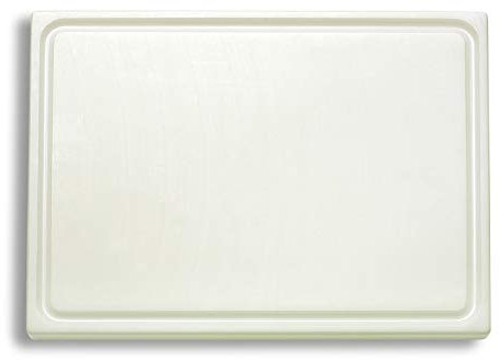 F. DICK Schneidbrett, Saftrille (Kunststoffschneidbrett, weiß, 265x325x18 cm, beidseitig verwendbar, HACCP) 91265000