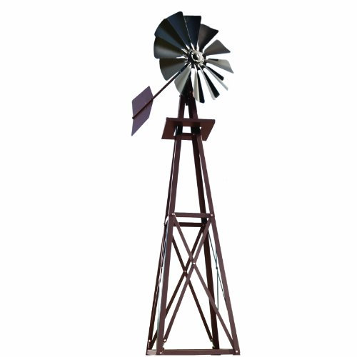 Outdoor Water Solutions Backyard Windmill, Bronze, 9-Foot