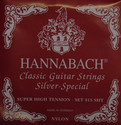 Hannabach 815 rot 'Silver Special' Konzertgitarre, super high Tension