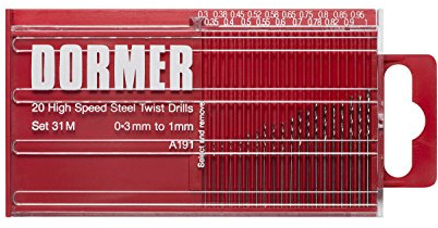 Dormer Jobber Drill Set, Set of 20