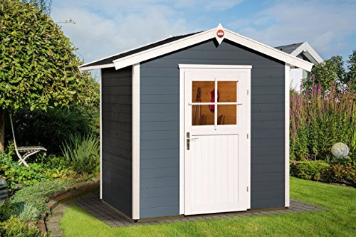 Weka Gartenhaus 223 Größe 1 mit Einzeltür anthrazit