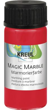 KREUL 73205 Magic Marble Marmorierfarbe, 20 ml, rot