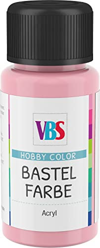 VBS Bastelfarbe 50ml Acrylfarbe Hobby Color Künstler Basteln Malen Altrosa Altrosa