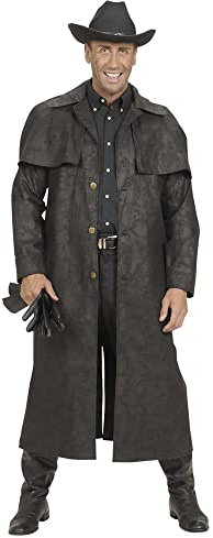 Black Duster Coats Costume Small for Wild West Cowboy Fancy Dress