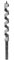 ENT 41055 Schlangenbohrer WS, Durchmesser (D) 19 mm, NL 110 mm, GL 235 mm, S 12 mm 6-kant