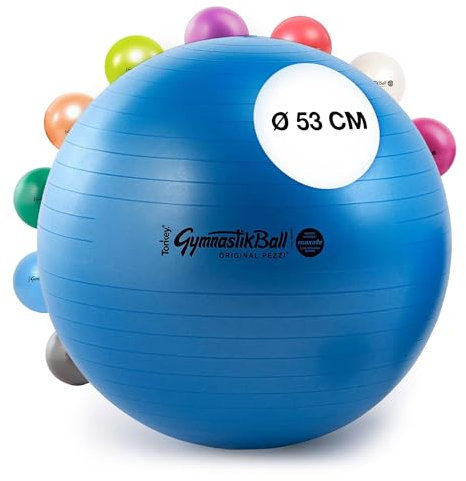 PEZZI Original Gymnastikball MAXAFE 53 cm blau Sitzball Pezziball