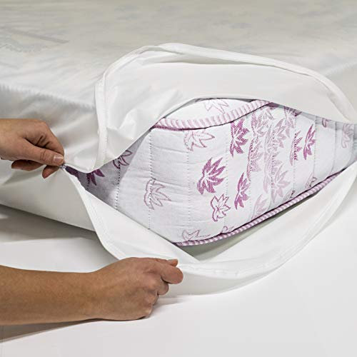 Allergosystem Set Coprimaterasso Antiacaro Matrimoniale con Cerniera 170x200cm e 2 Federe Cuscino Letto 50x80cm - Dispositivo Medico Antiacaro e Anallergico MADE IN ITALY - Linea Sogno