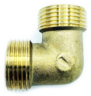 Ottone tubo di acqua gomito connettore adattatore raccordi BSP 1 pollice