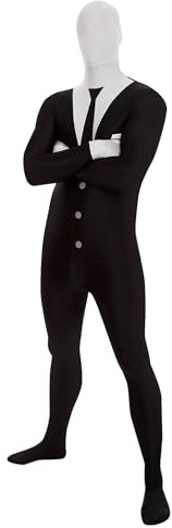 Morphsuits, Slenderman Costumes, Halloween Costume | Full-Body Spandex Morphsuit Costume, Stretchy Comfortable Fit, Ideal for Parties & Cosplay, Perfect for Halloween