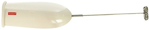 Bodum Schiuma Battery Operated Milk Frother for Coffee, Lattes, Hot Chocolate, Mocha, Cappuccino, White