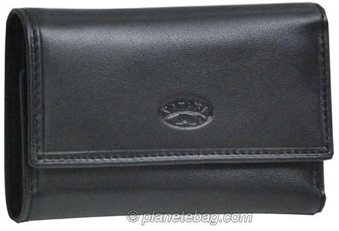 Katana - Porte-clés en Cuir - Noir - 7,5 x 11,5 x 2 cm - Noir