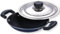 Vinod Zest Non Stick Appachetty with Lid - 20 cm|Appam Skillet | Indian Pancake Pan | 3 mm Extra Thick | 3 Layer Coating | Metal Spoon Friendly | Bakelite Handle | Gas Base | 1 Year Warranty - Blue
