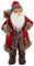 FRANK FLECHTWAREN Nikolaus, Weihnachtsmann, Große Figur, ca. Höhe 60 cm, aufwändig verarbeitet, Rottöne, für den Innenbereich.