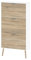 Schuhschrank mit drei Schubladen, schwarz-weiß, 70,2 x 138,8 x 23,9 cm