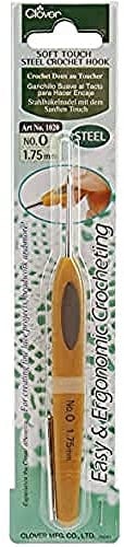 Clover CL1020 Häkelnadeln, Braun, 1