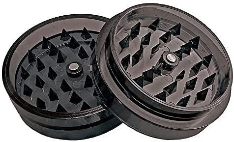 Acryl 2pc Grinder w/Magnet – verschiedenen Farben smoke