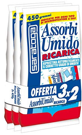 SARATOGA Ricarica Sale ASSORBIUMIDO 3x2