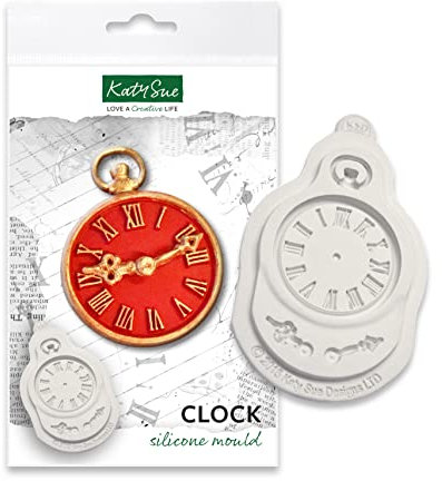 Moule en silicone pour horloge pour la décoration de gâteaux, petits gâteaux, sucres, bonbons, cartes et argile, norme de sécurité alimentaire