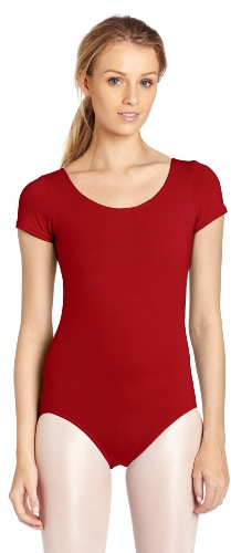 Capezio Women's Classic Damentrikot kurzärmlig, Granat, L