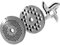 WolfCut Grilles pour toutes les tailles Hachoir à viande 5/2,0 mm + 6 mm et 1 couteau faucille – pour hachoir Jupiter – de Bosch – Alexander – Westmark