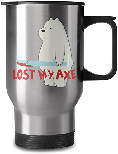 Hamerson Ice Bear lost his axe 16oz Stainless Steel Mug