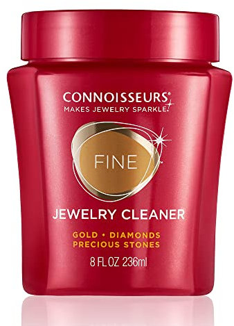 Connoisseurs Schmuckreiniger | Gold Reiniger | 236ml Goldreiniger für Schmuck wie Halsketten, Ringe & Edelsteinschmuck | Reinigt, Poliert & Schützt