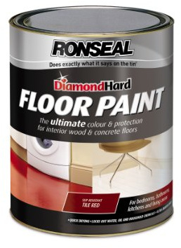 Ronseal DHFPTR5L Diamond Hard Floor Paint Tile Red 5 Litre