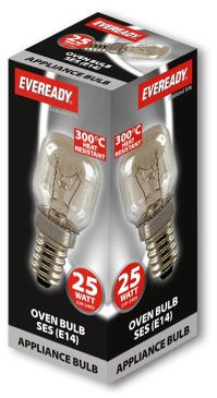 25 W SES 300 four lampe Eveready 25.0 wattsW