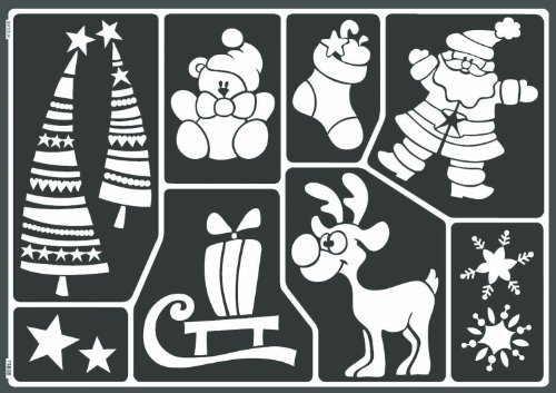 Kreul 74808 - Window Style Schablone Kinderweihnacht