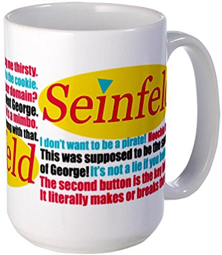 FUMELAISI Große Tasse mit Seinfeld-Zitaten, 32,9 cm, Standard, mehrfarbig, 32,9 cm