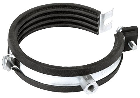 Cornat Rohrschellen mit Schallschutzeinlage Stahl/Gummi, 35 mm, A 108 114 mm 4Zoll, 1 Stück, T562209