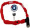 ABUS Kettenschloss 1500 Web – Fahrradschloss aus Spezialstahl – 4 mm dicke Rundkette - ABUS-Sicherheitslevel 3 – 60 cm – Rot