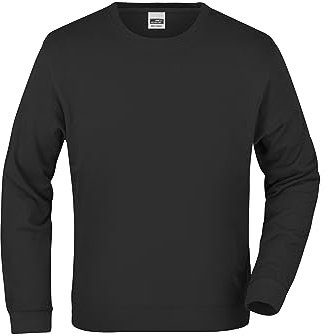 James & Nicholson Sweatshirt French Terry - Hochwertiger Sweat Pullover für Damen und Herren | Farbe: black | Grösse: XXL