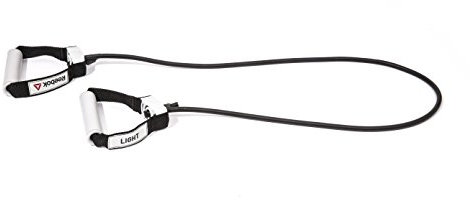 Reebok Resistance Adjustable Resistance Tube Light, Schwarz/Weiß, 147 cm, RSTB-16075