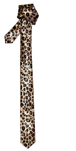Retreez Schmale Krawatte, Leopardenmuster, leopard, Einheitsgröße