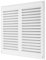 calimaero® WGQW Extractor Vent Cover 300x300mm Air Vent Covers for Walls Inside or External Fixed Louvred with Integrated Insect Mesh, Robust, Weatherproof, White Lacquer Aluminum