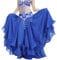 Hoerev Bauchtanz DREI-Schicht- Chiffon- Rock Säumen, abgestufte Maxi-Rock Ohne Gürtel,Royalblau,M