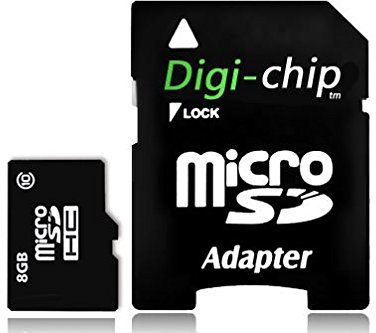 Digi-Chip 8 GO Class 10 Micro-SD Carte MÉMOIRE pour Samsung Galaxy A8, Galaxy V Plus, Galaxy Core Prime, Galaxy A3 & Xcove 3
