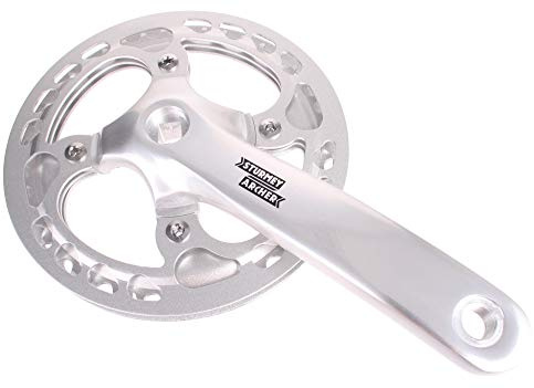 SunRace Kurbelsatz FCS722 42Z. 170mm mit Kettenschutz silber Fahrrad