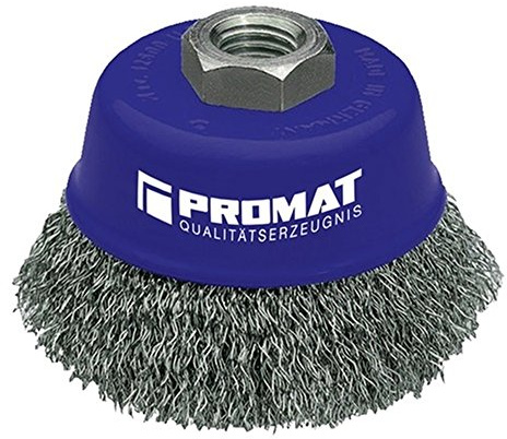 PROMAT 841171 Topfbürste D.80mm M14 Draht-D.0,3mm V2A PROMAT