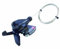 Shimano Schalthebel-Rapid-Fire 3-fach mit Ganganzeige, schwarz, links, 5522