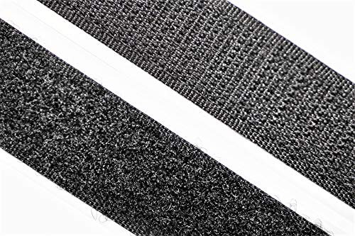 dalipo 18003 - Klettband selbstklebend - Farbe: schwarz - Breite: 20 mm