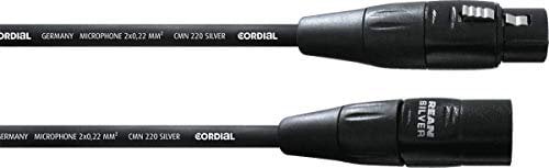 CORDIAL Kabel micro XLR 20 m Kabel MICROPHONE Essentials symmetrisch Rean Silber