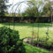 METAL STEEL GARDEN ROSE ARCH. 2.4m TALL. TRAILING PLANTS ROSES RUNNER BEANS