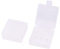sourcing map 2 Pcs Rectangle Clear White Battery Case Box for 9V Type Batteries